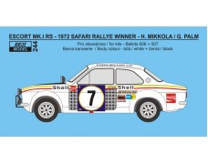 Transkit – Ford Escort Mk.I - Safari rallye 1972 winner - #7 Mikkola / Palm 1/24